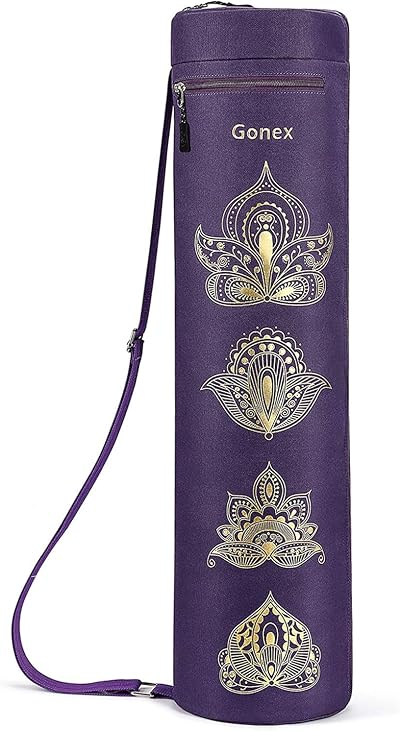 Gonex Yoga Mat Bag Full Zip Waterproof 600D Oxord 2 Pockets Adjustable Strap