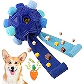 Petration Dog Snuffle Ball-Interactive Puzzle Dog Toys Encourage Natural Foraging Skills Slow Feeder for Training and Stress Relief, Cloth Strip Hiding Food Chew Toys for Any Size Dogs