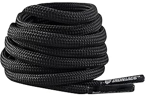 IRONLACE - Paracord 550 Laces Type III, Heavy-Duty, Universal Boot & Shoe Laces