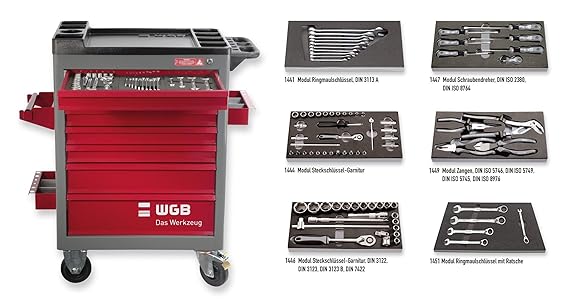 WGB Das Werkzeug I No.142 - Werkstattwagen mit 7 Schubladen