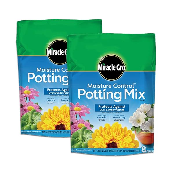 MIRACLE-GRO MOISTURE CONTROL POTTING MIX – PLANT SOIL...