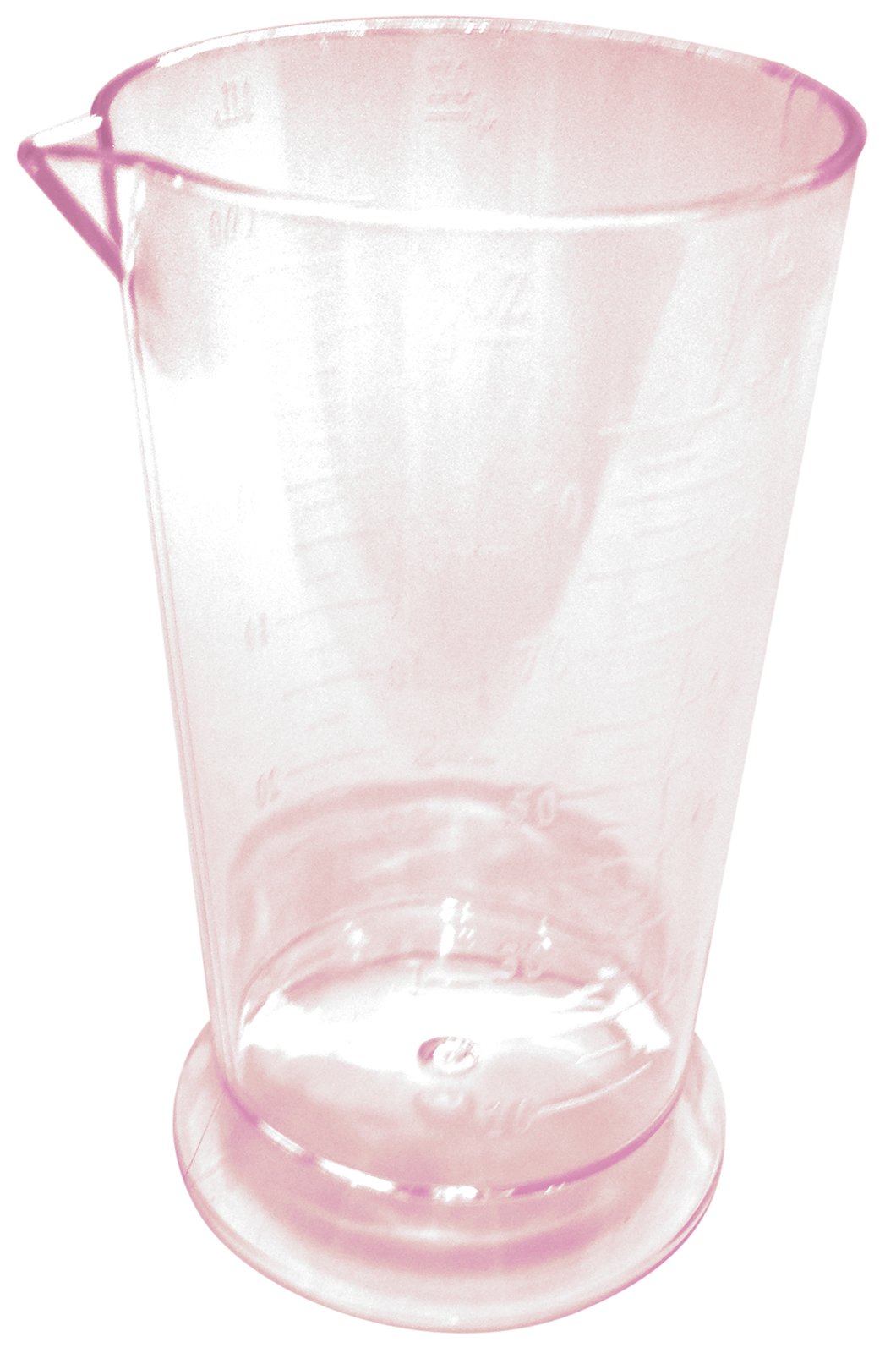 Professional Hairdresser's Plastic Measuring Jug for Hair Dye & Peroxide - 100 ml (Pink)