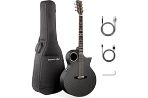 Enya X4 PRO Custom Luca Stricagnoli Collaboration Edition – Black Hole, 41" Full-Size Carbon Fiber Acoustic-Electric Guitar, 