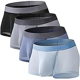 Ouruikia Men's Underwear Boxer Briefs Breathable Quick Dry Boxer Briefs Bulge Enhancing Pouch Underwear