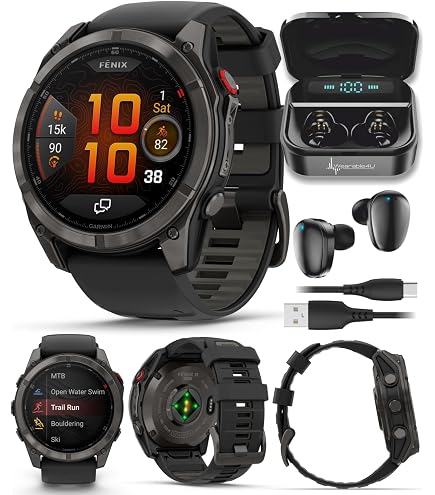 Amazon.com: Garmin Fenix 8 Pro 51mm, AMOLED Display, inReach