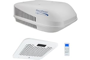 RecPro RV Air Conditioner 13.5K Ducted or Non-Ducted | Quiet AC | 110-120V | Cooling Only | Easy Install | All-in-One Unit | For Camper, Fifth Wheel, Food Trucks, (Ducted, White)