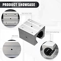 4pcs SBR20UU Aluminum Block 20mm Linear Motion Ball