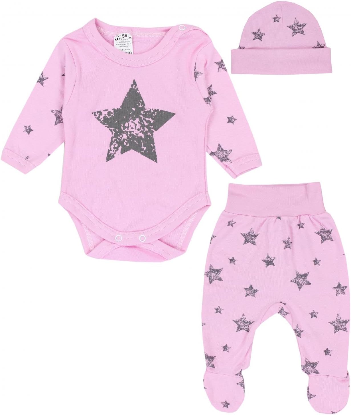 TupTam Baby Clothing Set Bodysuit Trousers Beanie