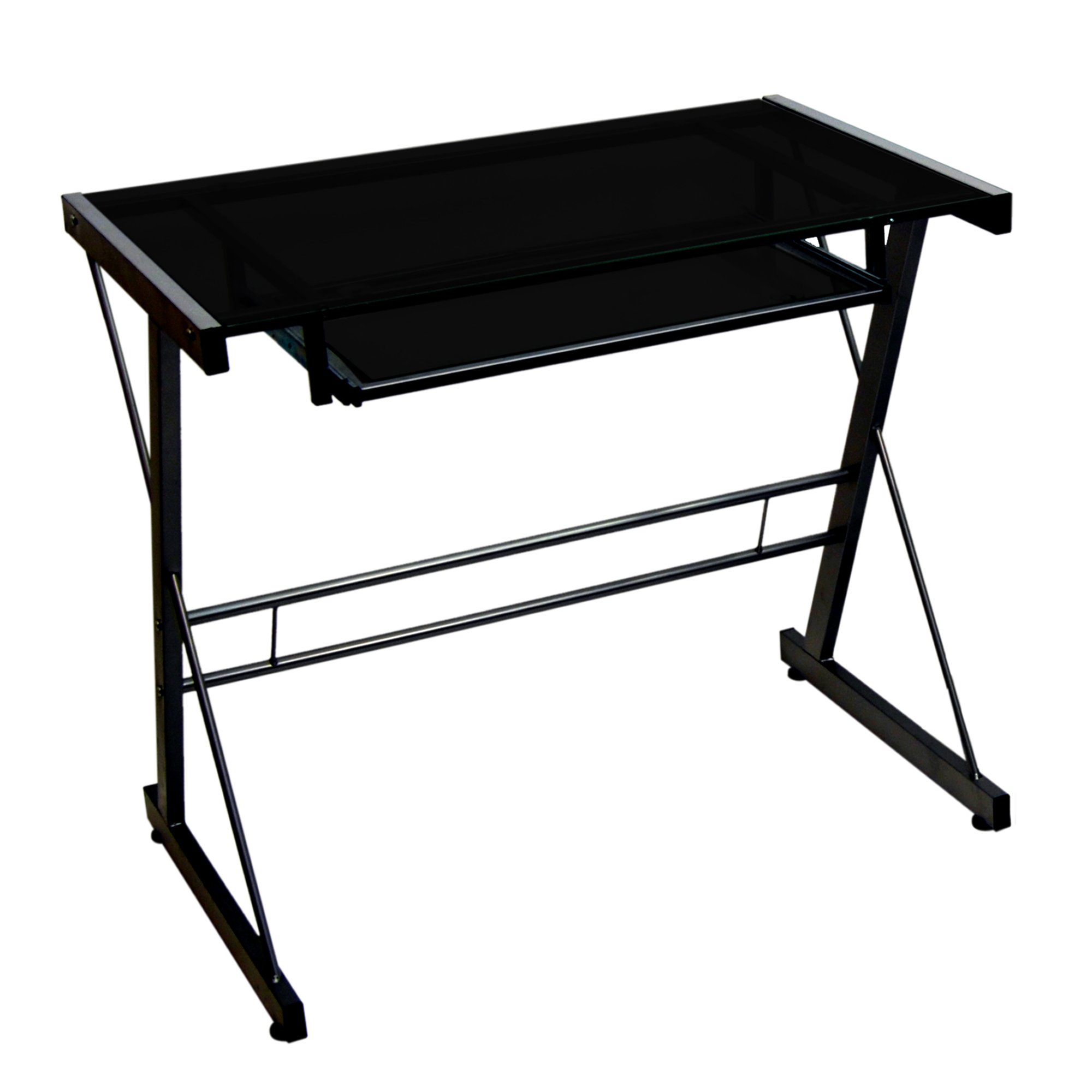 Eden Bridge Designs Computer Desk Modern Laptop Study Desk with Shelves