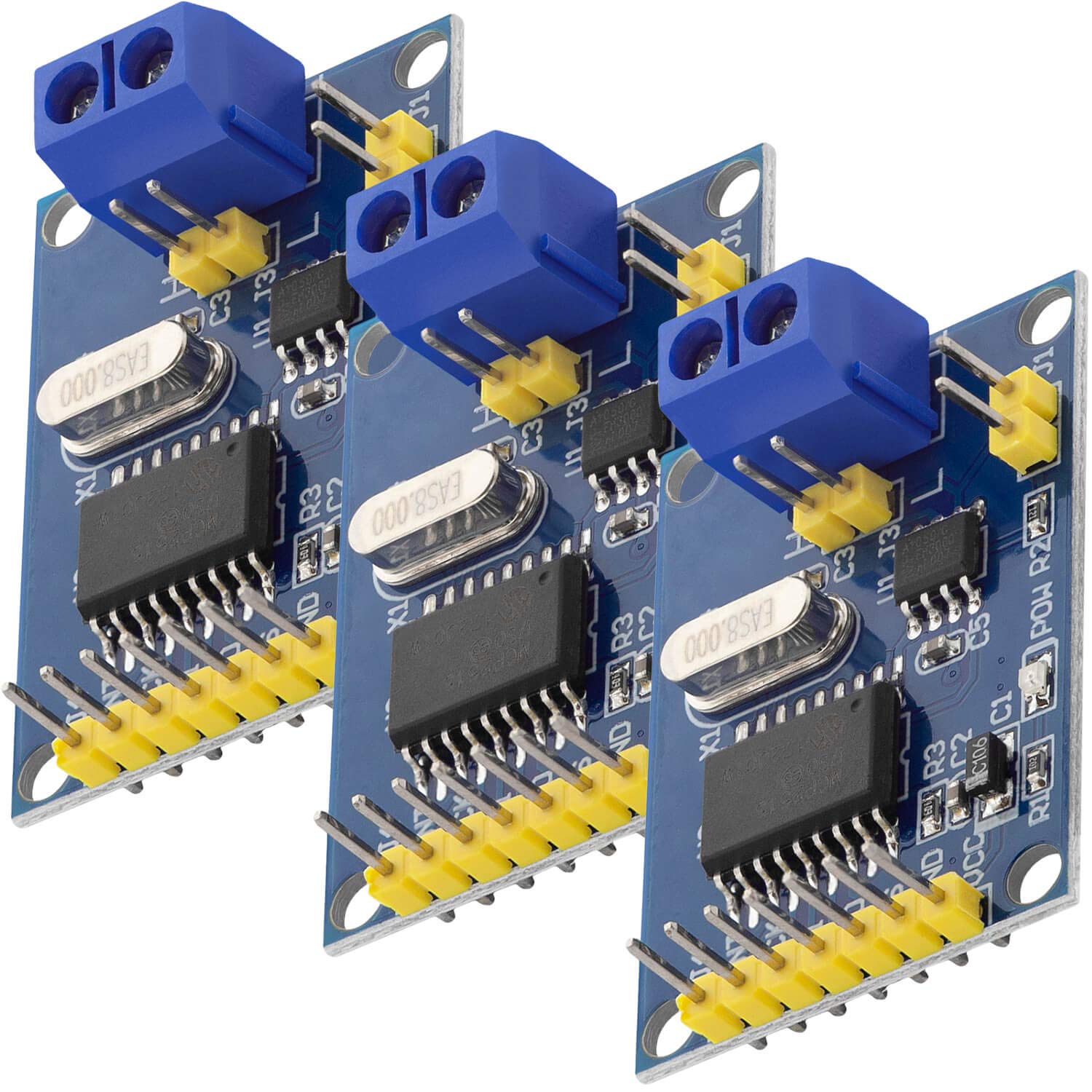 AZDelivery Mini MCP2515 CAN Bus Module TJA1050 SPI Receiver 5V TE534 5mA Development Board compatible with Arduino Including E-Book! (Pack of 3)