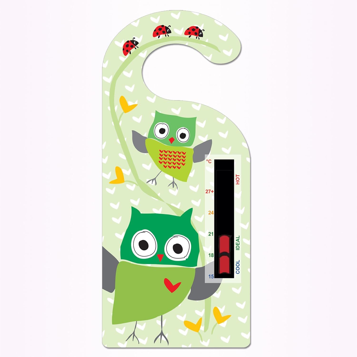 Baby Owl Room Thermometer Hanger and Owl Bath Thermometer Liquid Crystal Technology - Image 4