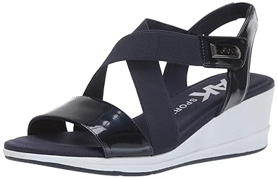 anne klein navy sandals