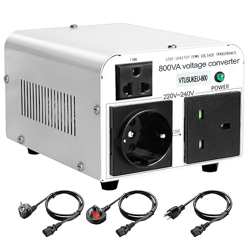 Yinleader 110V to 220V OR 220V to 110V Voltage Converter Step Up/Down ...