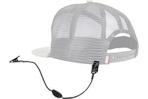 Chums Hat Clip for Travel - Adjustable Hat Holder for Travel & Cap Retainer for Fishing, Snap Backs & More - 9 Inch, Black