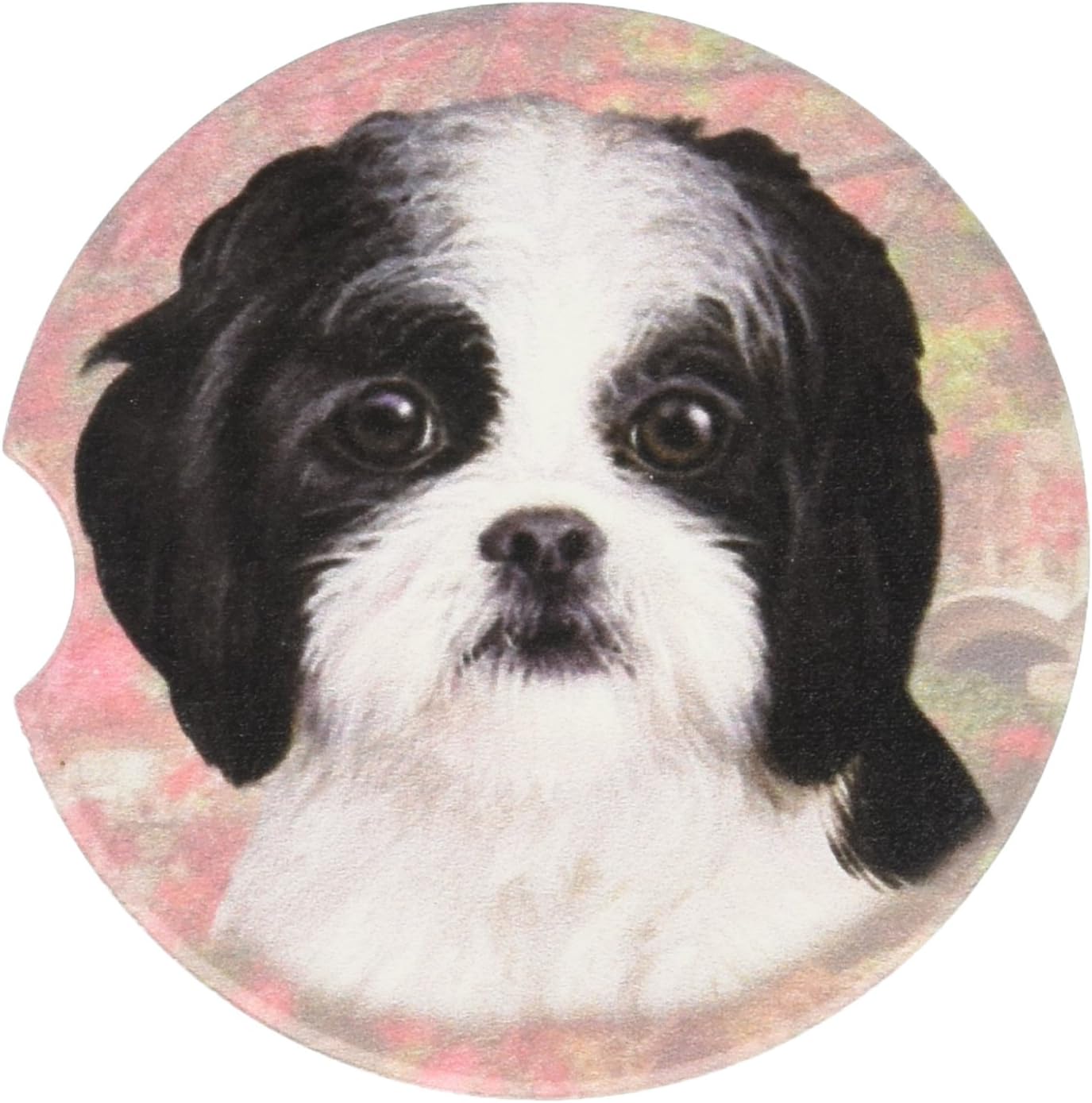 Amazon Com E S Pets Black White Puppy Cut Shih Tzu Coaster 3