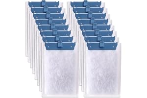 PRYITIER 16 Pack Filter Cartridge Compatible with Whisper Bio-Bag Filters 10i/IQ10/PF10, Medium Replacement Filter Cartridges for Aquariums Compatible with ReptoFilte 20 gallons (90 GPH)
