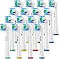 OralVista Compatible with Braun Oral B Replacement Heads, Electric Toothbrush Heads 16 Pack Replacement Toothbrush Heads Oral B Compatible - Compatible Braun Toothbrush Heads Replacement