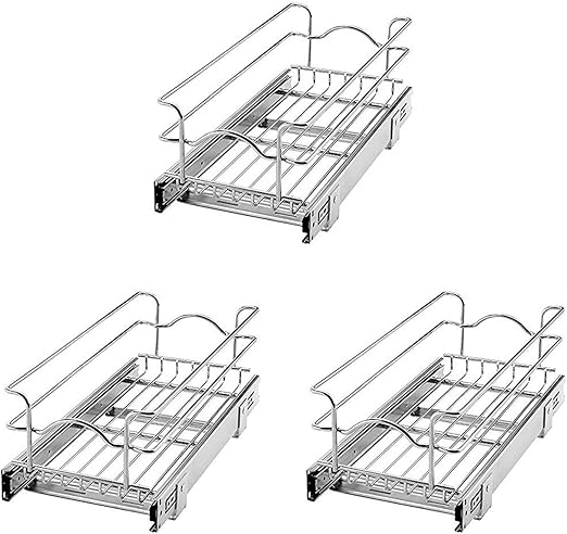 Amazon Com Rev A Shelf 5wb1 0918 Cr 9 X 18 Inch Kitchen Cabinet