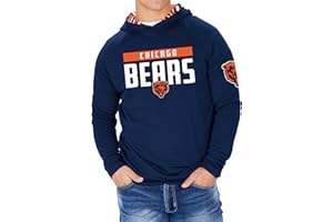 Zubaz NFL Men's Lightweight Hoodie with Lined Hood in Camo, Viper, Zebra Patterns, All NFL Teams, Official Licensed NFL