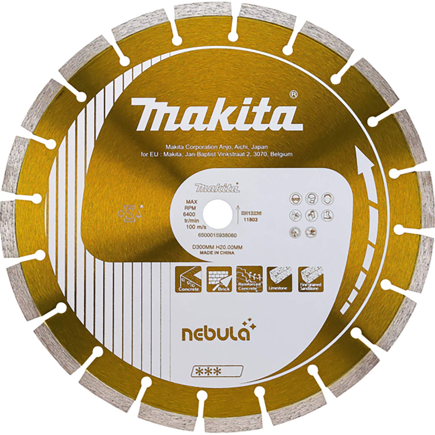 Makita B-53992 Nebula Segmented Rim