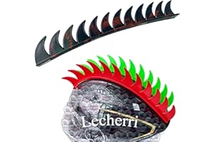 Lecherri Silicone Mohawk for Helmet Decoration Hawk Accessories 1PC for Motorcycle Bicycle Ski (Helmet Not Included)