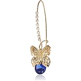Betsey Johnson CZ Butterfly Dangle Earrings