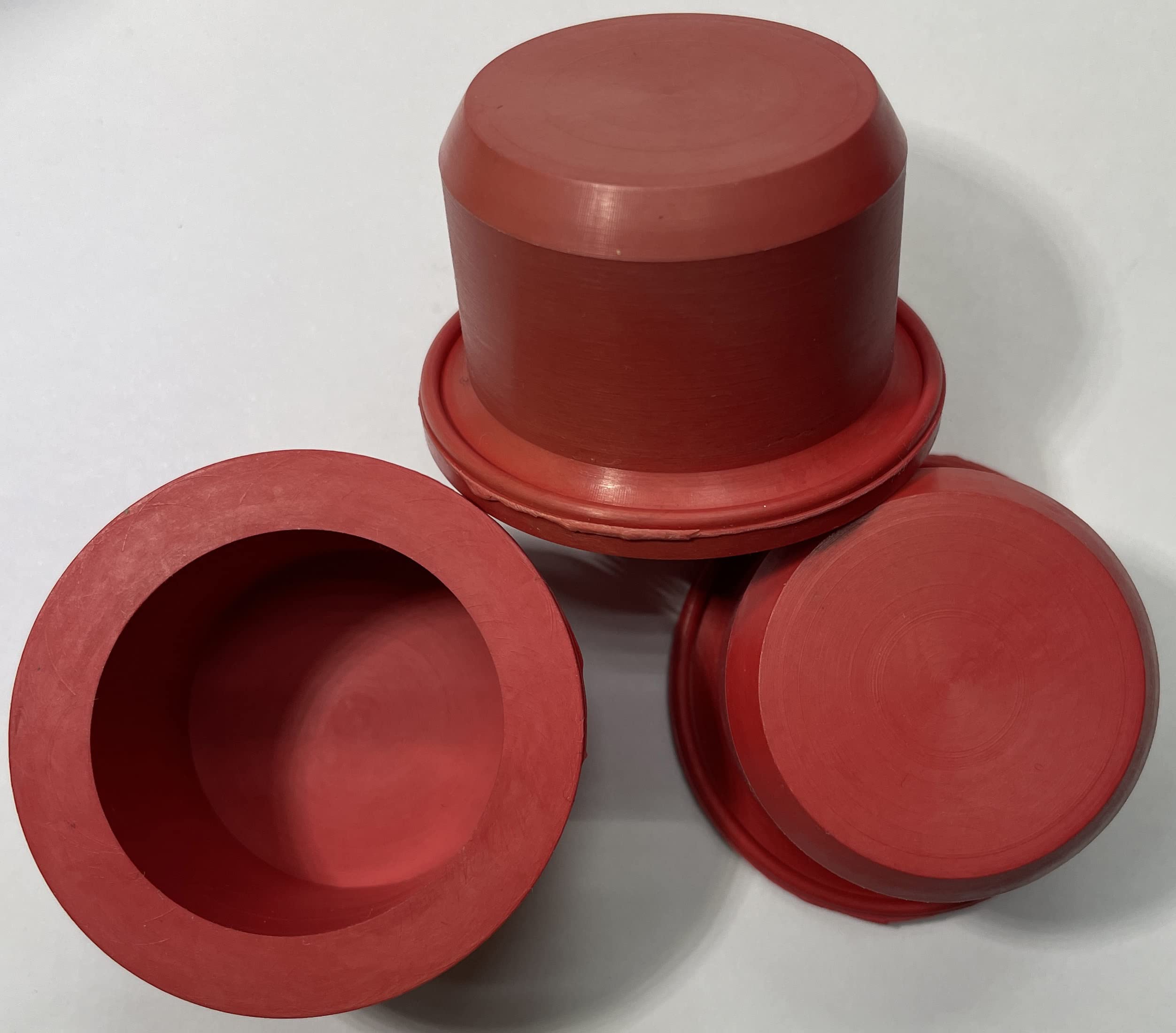 dexierp Protection Force Flanged Tapered insert Cap and Plug For 40.5-41.5mm 1-39/64" to 1-41/64" ID Hole Of Tube Bottle Openning (Pack of 5) Reusable Rubber