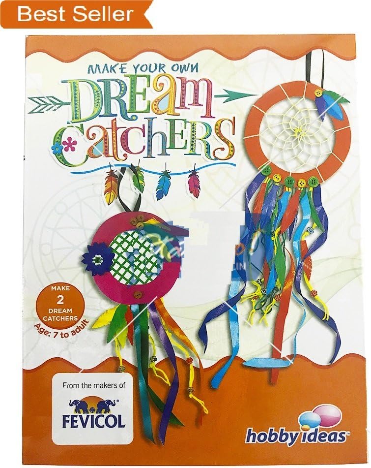 Make Your Own Dream Catchers Craft Kit - DIY kit for Kids 7+ Years - Make 2 Dream Catchers Pack. - Best for Birthday Gifts, Return Gifts.