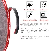 Canopus Double Sided Tape Heavy Duty Black 6.35mm x 4.5m Waterproof view 3