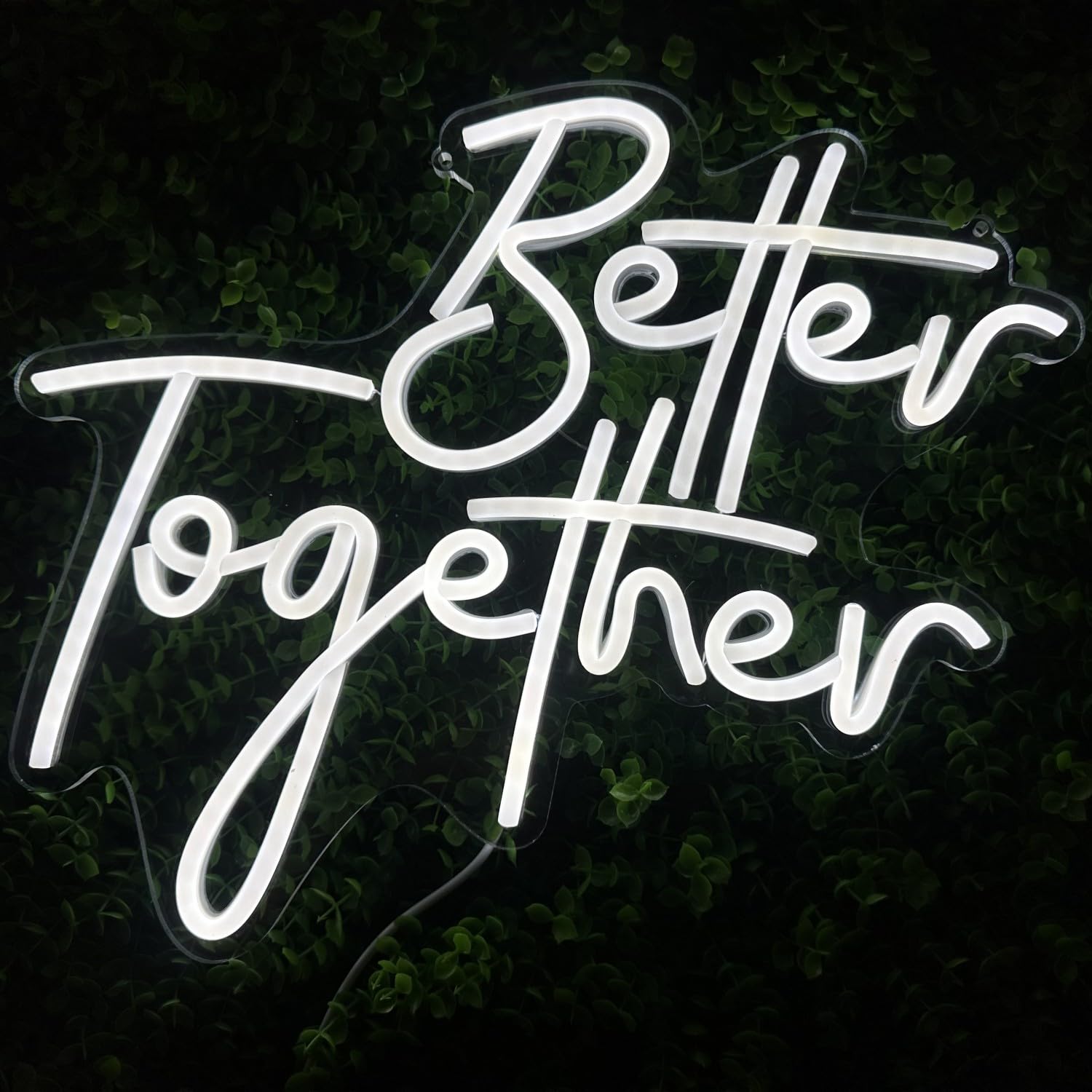 Neon Light Sign LED Better Together Night Lights USB Operated Decorative Marquee Sign Bar Pub Store Club Garage Home Party Decor — image 1