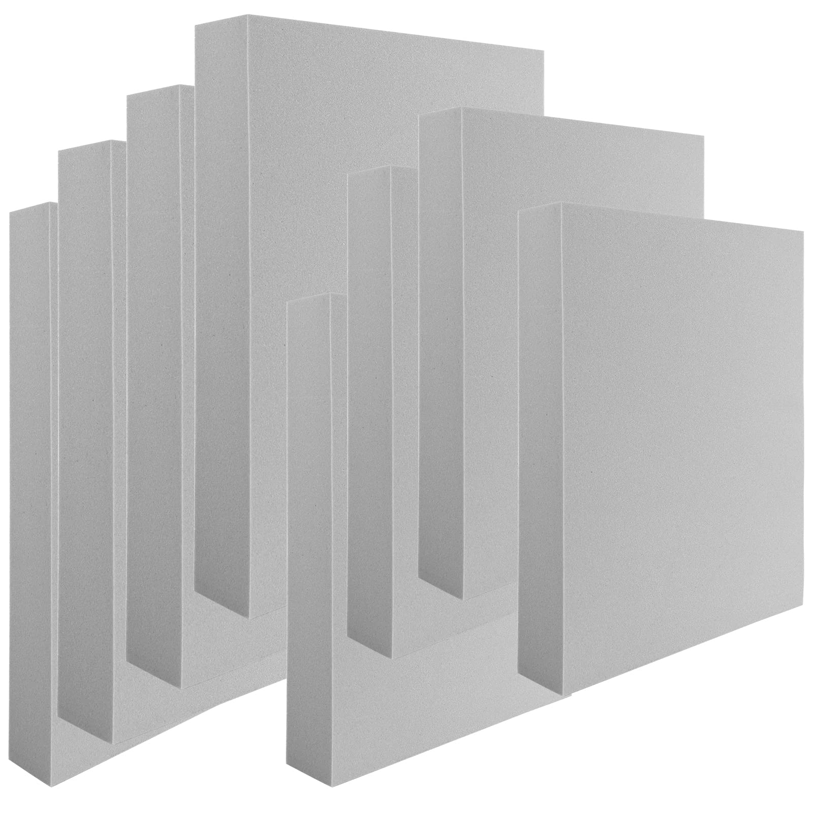 12 Pcs Stamping Foam Grey Moldable Foam Stamps Plastic Dry Foam Stamp Pad Cut and Dry Foam Stamping Foam Block for Sculpture, Modeling, DIY Arts and Handicrafts Projects — image 1