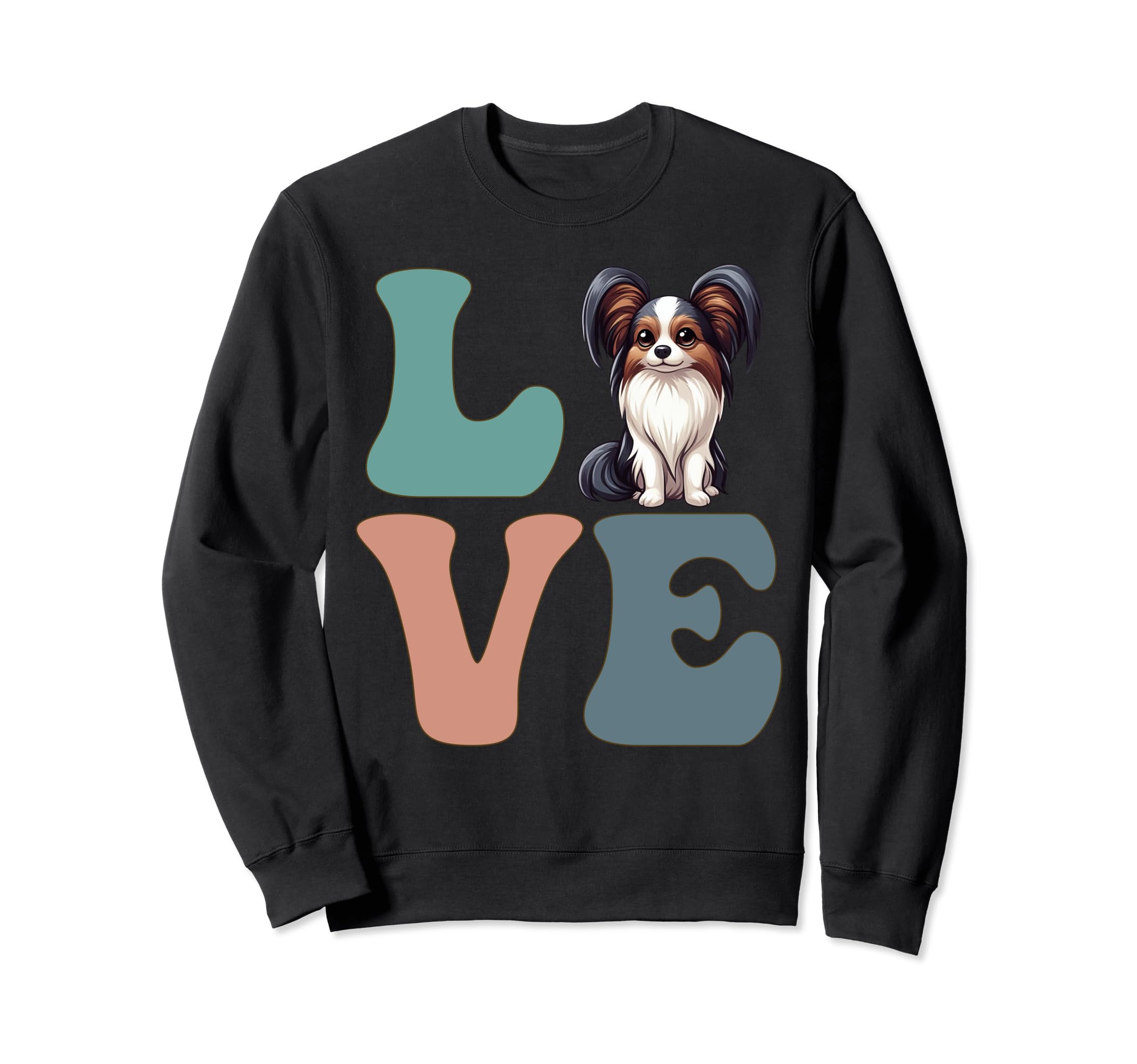 Photo 1 of Papillon Dog Lover LOVE Sweatshirt