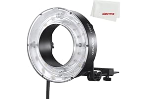 Godox R200 Ring Flash Head and RFT-25S Reflector for AD200Pro & AD200,5800±200K 200W High Power Portable Portrait Shooting Ring Head Flash with Reflector Kit