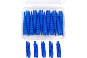 Haespot Blue 12PCS Stripped Screw Hole Repair Anchor, Door Hinge Screw Hole Filler, Multi Use Wall Anchors, Fits Wood Screws Sizes #2 to #16