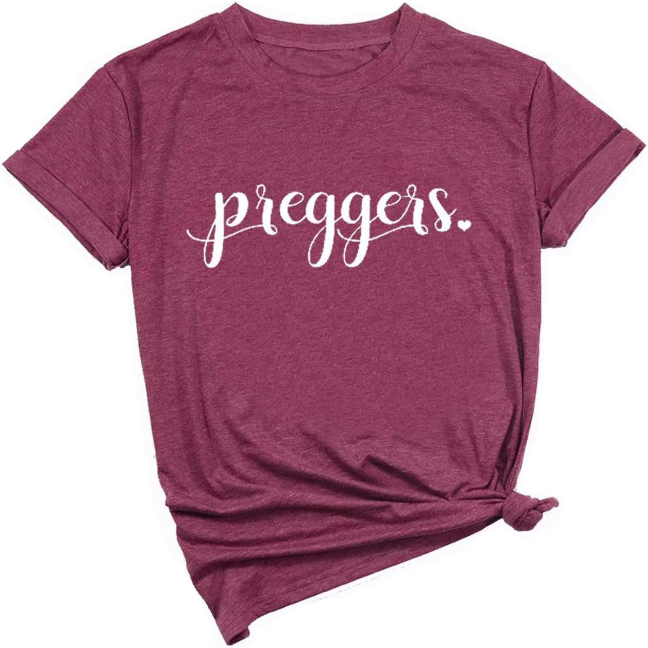 Preggers Maternity T Shirt Pregnancy Announcement Shirts Funny Pregnancy Tees Women Casual Short Sleeve Tops Shirt