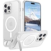 Temdan Magnetic Compatible with iPhone 14 Pro Case, [Built-in Invisible Kickstand][Compatible with MagSafe] [Military Grade Shockproof] Slim Translucent Matte Phone Case for iPhone 14 Pro 6.1"