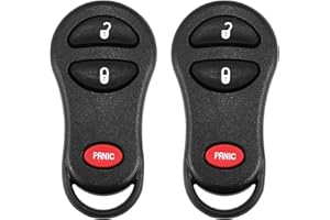 X AUTOHAUX 2pcs GQ43VT17T 315MHz Replacement Keyless Entry Remote Car Key Fob for Dodge for Ram 1500 2500 3500 Pickup 2001-2005 for Dodge Caravan 1999-2003 3 Buttons