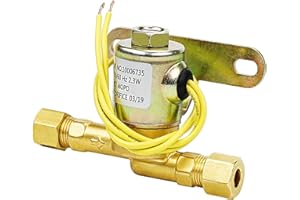 Humidifier Water Solenoid Valve 4040 for Aprilaire Whole House Humidifier 400 400M 500 500M 600 600M 558 550A 550 568 560A 700M 768 760A 760| 24 Volts | 2.3 Watts | 60 HZ-Yellow by TOMOON