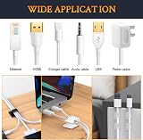 SOULWIT 50 Pcs Self Adhesive Cable Management Clips Cable Orgnizers Sticky Wire view 5