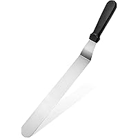 New Star Foodservice 38132 Angled Icing Spatula, 14-Inch Blade, 19-Inch Overall, Silver