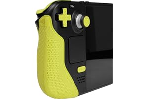TALONGAMES Controller Grips Compatible with Steam Deck OLED/Steam Deck Controllers, Anti-Slip, Sweat-Absorbent, Textured Skin kit, for Handle Grips, Buttons, Triggers, D-pad (Ultra - Neon)