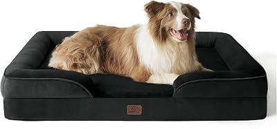 Bedsure Large Dog Bed Sofa Orthopedic Washable Cover 97x71x16cm Black