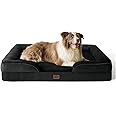 Bedsure Orthopedic Dog Bed for Large Dogs - Big Washable Dog Sofa Beds Large, Supportive Foam Pet Couch Bed with Removable Washable Cover, Waterproof Lining and Nonskid Bottom, Black