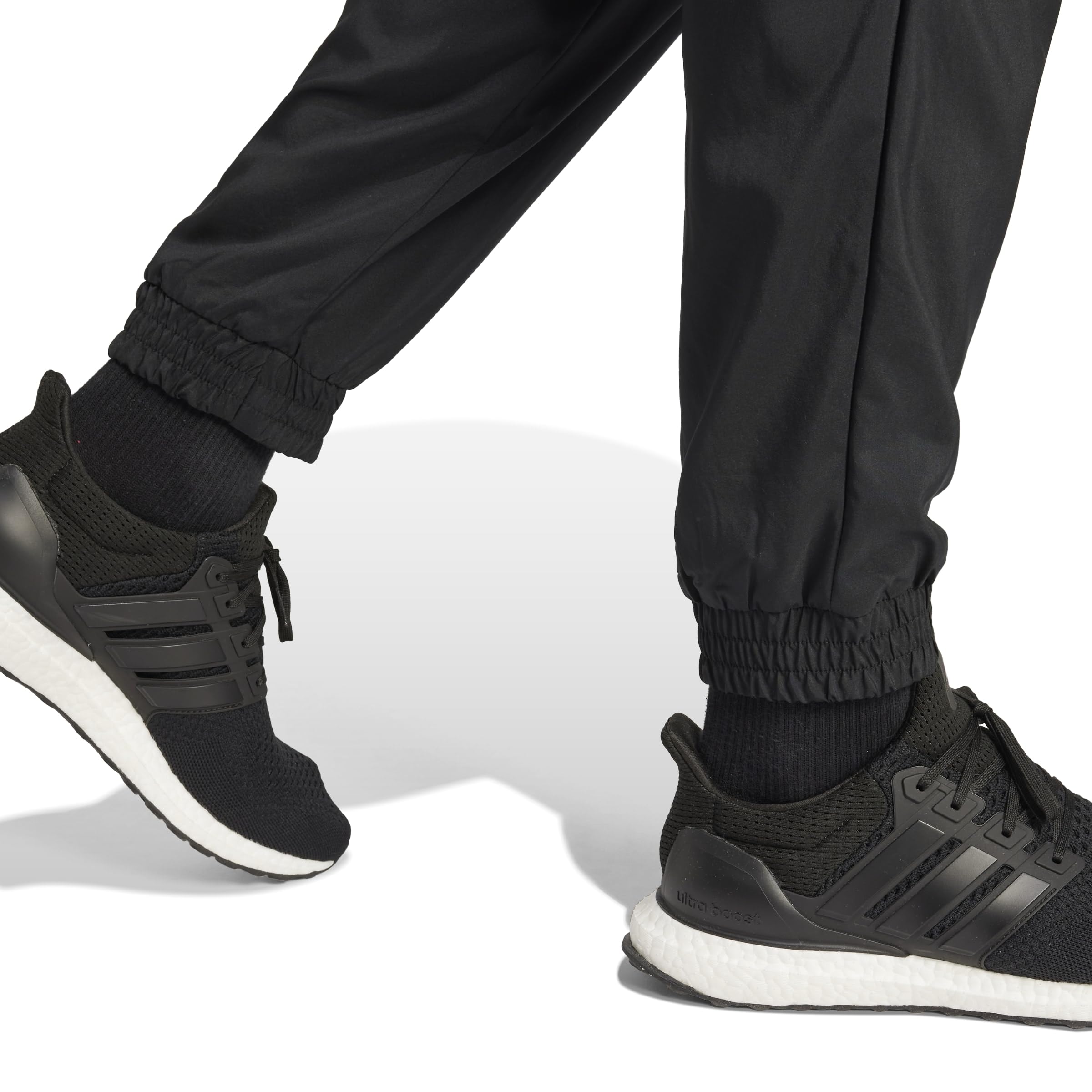 adidas Men's Essentials SMALL Logo Stanford Pant Elasticated, Black/White, XL 5