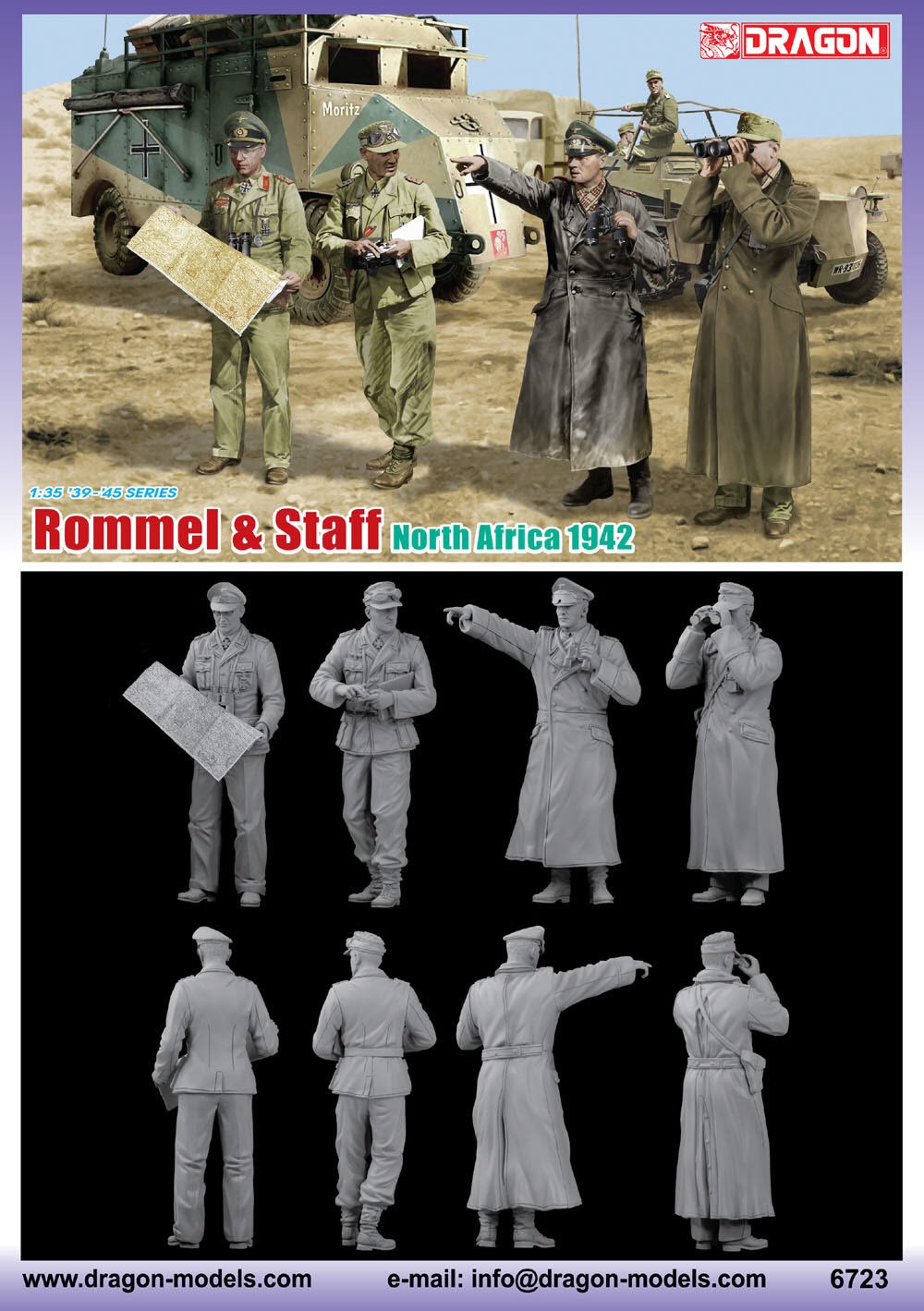 Mua Dragon Models Rommel and His Staff North Africa 1942 Model Building ...
