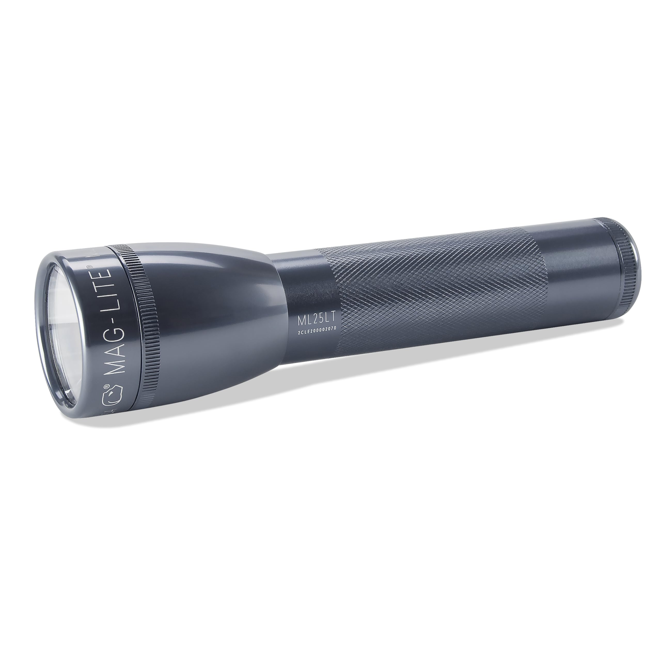 Mag-Lite ML25LT LED 2C-Cell Torch, 177 lm 16.9 cm, Titanium, ML25LT-S2095, Aluminum, Titan/Grey