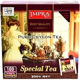 Impra Special Pure Ceylon Black Tea, 100 Tea Bags, 7.05 oz | Classic black tea with no additives in 100 individually enveloped double-chamber 2 g bags for a rich everyday cup