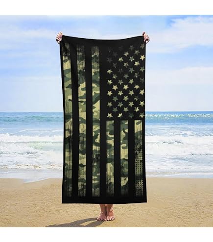 SUABO Multi Color Rhino Beach Towel | Oversized 31x71 Inch | Quick Dry & Lightweight