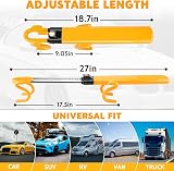 Tevlaphee Steering Wheel Lock Twin Bar with 3 Keys Yellow Universal Fit view 7