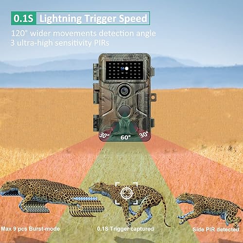 Meidase S3 Pro Trail Camera 32MP 1080P with Advanced Night Vision